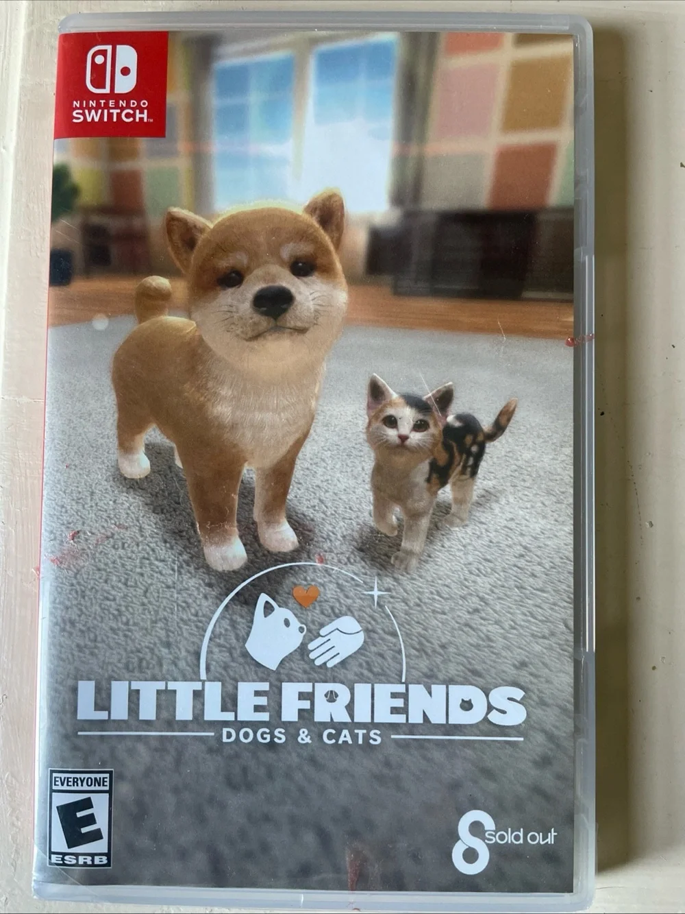 Dog-themed video game case
